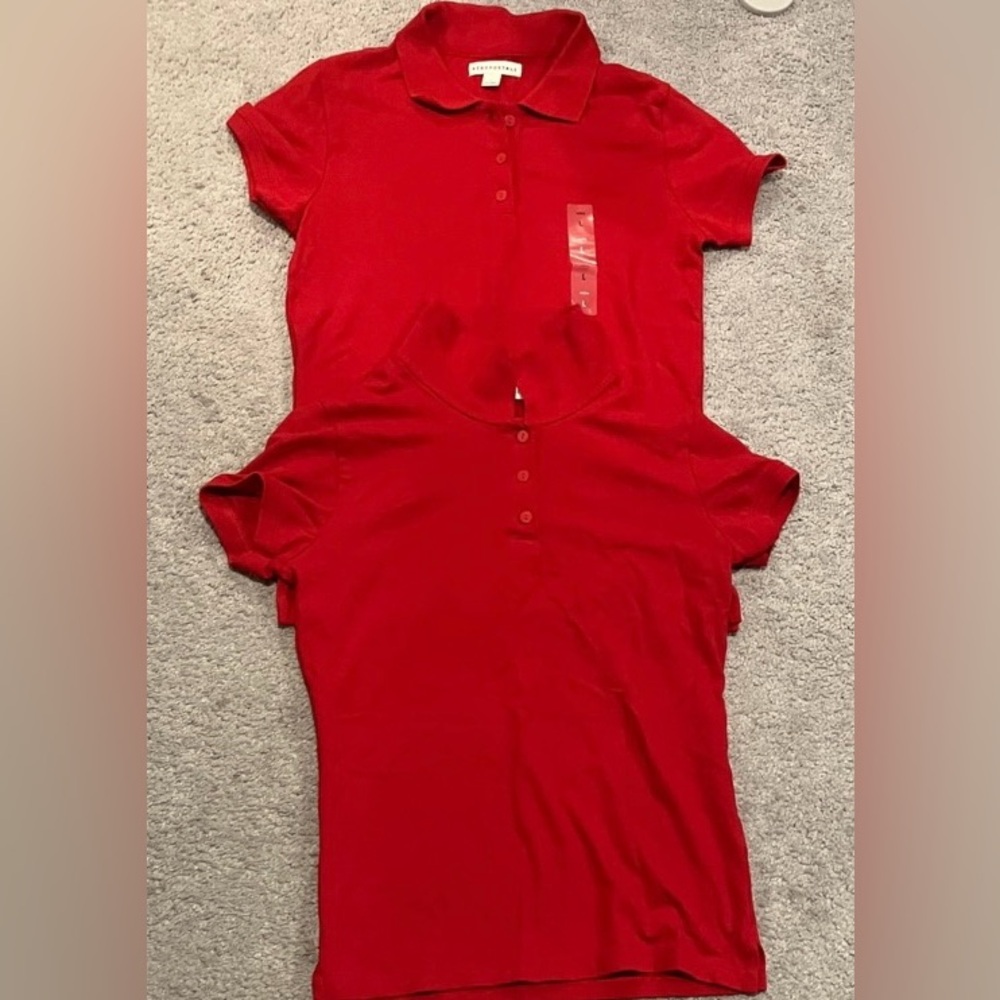 Aeropostale Polo Collar Button Shirts (2 Lot Bundle)